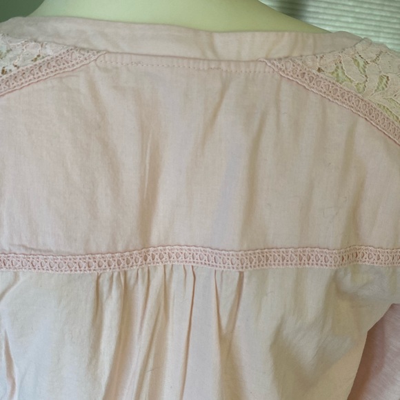 Anthropologie Meadow Rue Anona Tee Lace Henley. S - Picture 9 of 10